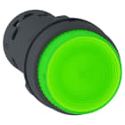 Schneider Electric - Harmony bouton poussoir lumineux - Ø22 - BA9s verte - à impulsion - 1F - 230v