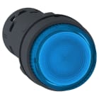 Schneider Electric - Harmony bouton poussoir lumineux - Ø22 - LED bleue - à impulsion - 1F - 24v