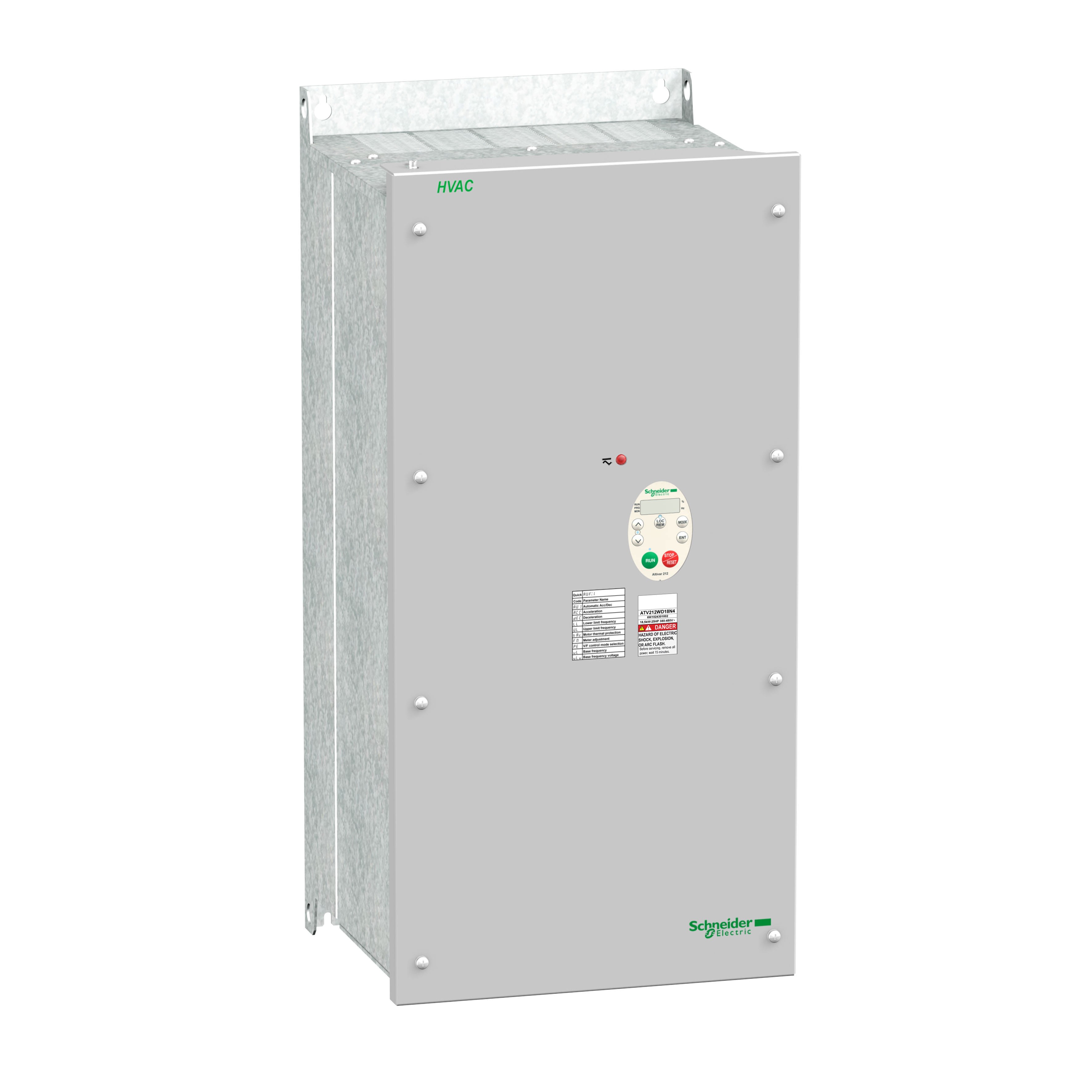 Schneider Electric - Altivar - ATV212 variateur de vitesse - 3ph - 18,5kW - 25hp - 480V - CEM - IP55