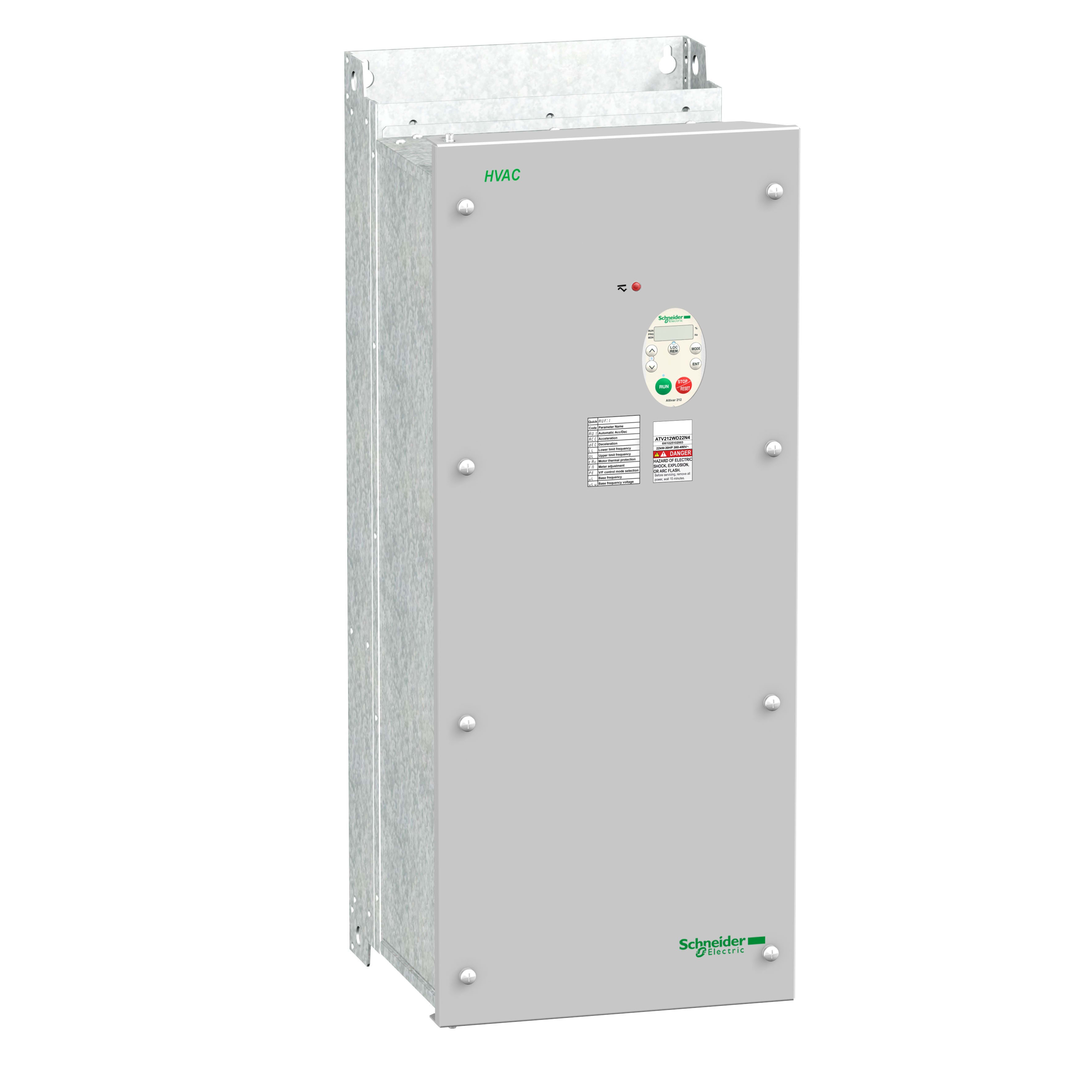 Schneider Electric - Altivar - Atv212 30kw 40hp 480v tri cem ip54 varia