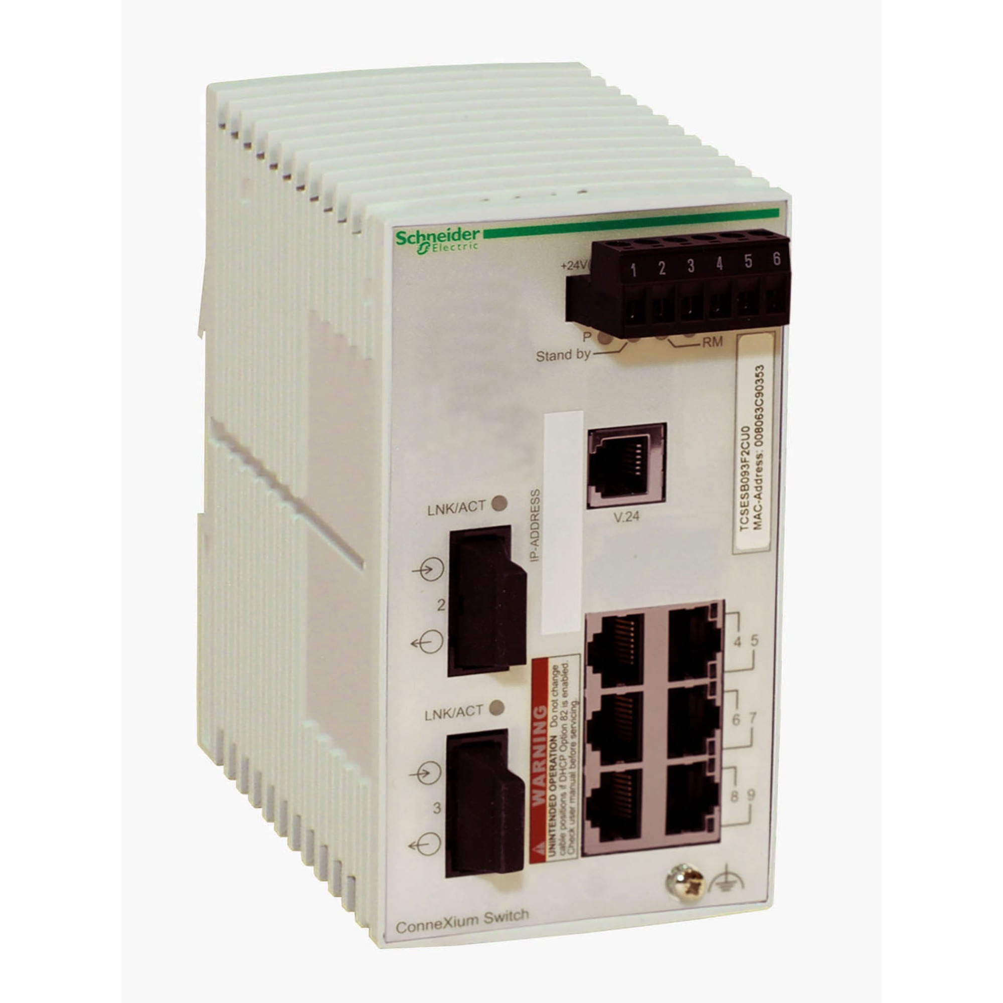 Schneider Electric - switch Ethernet managé basique - 6 ports cuivre - 2 ports fibre multimode