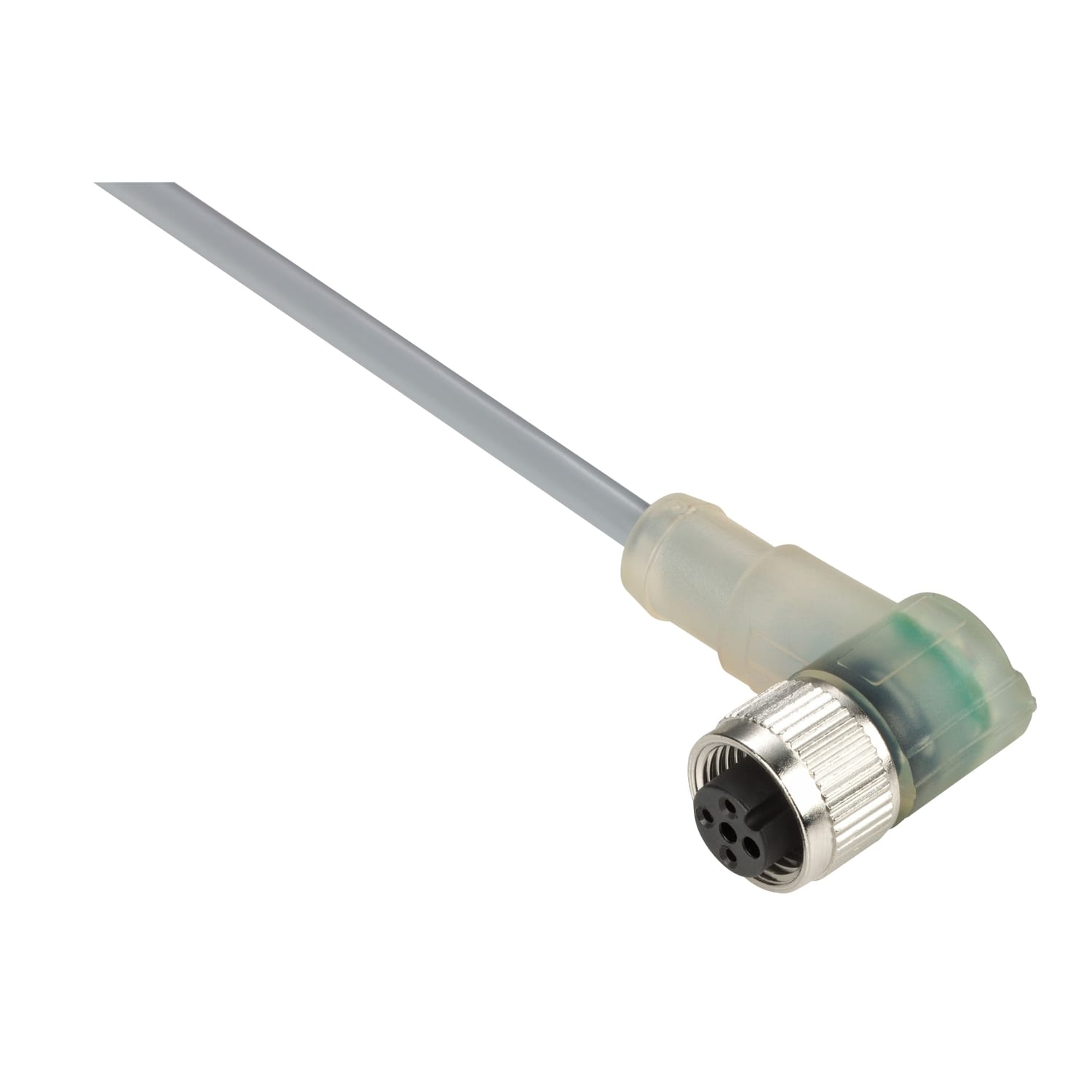 Telemecanique Sensors France - OsiSense XZ - connecteur pré-câblé - coudé femelle - M12 - 3 broches - PVC 5m