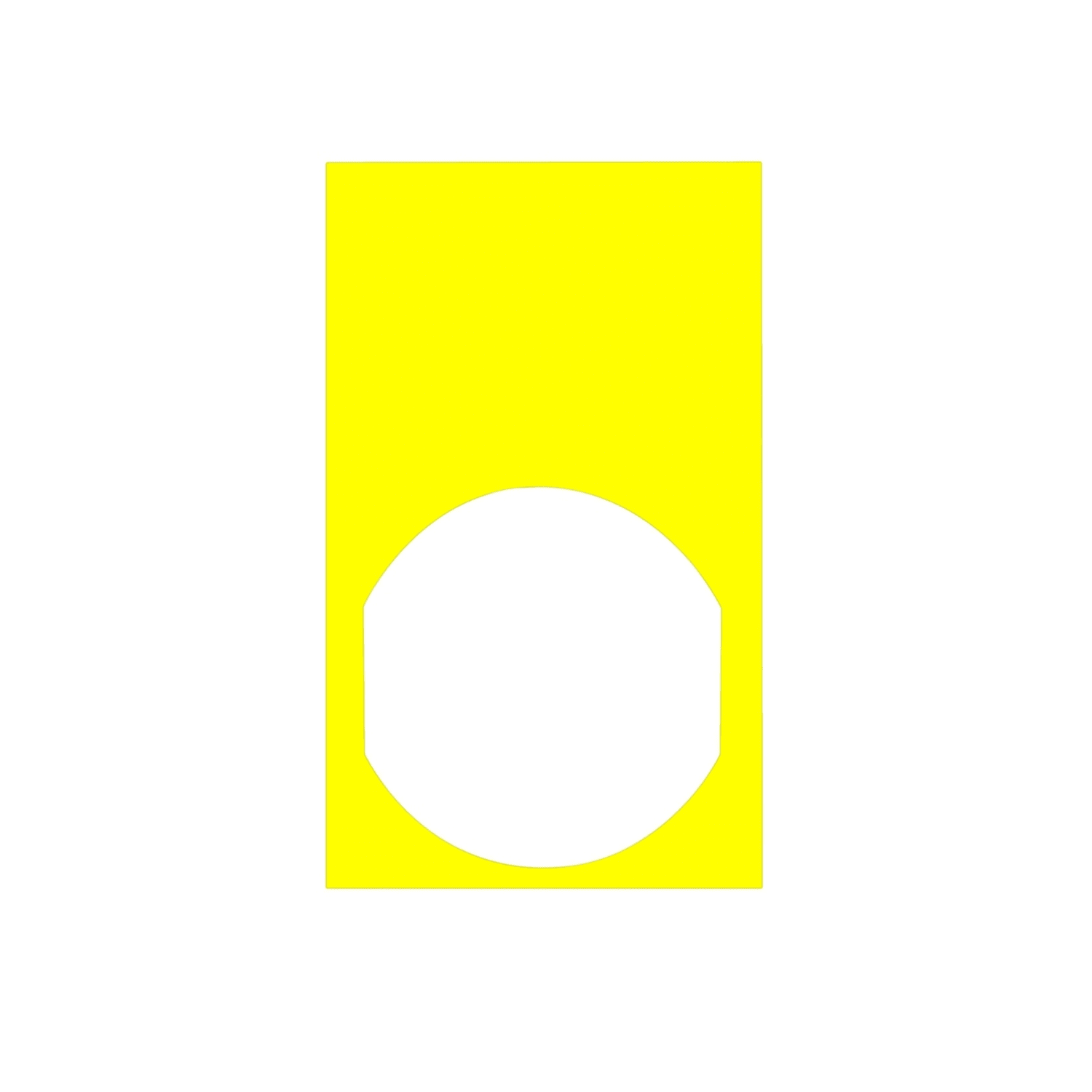 Schneider Electric - Harmony - Etiquette 30 x 50 jaune pour marquage noir