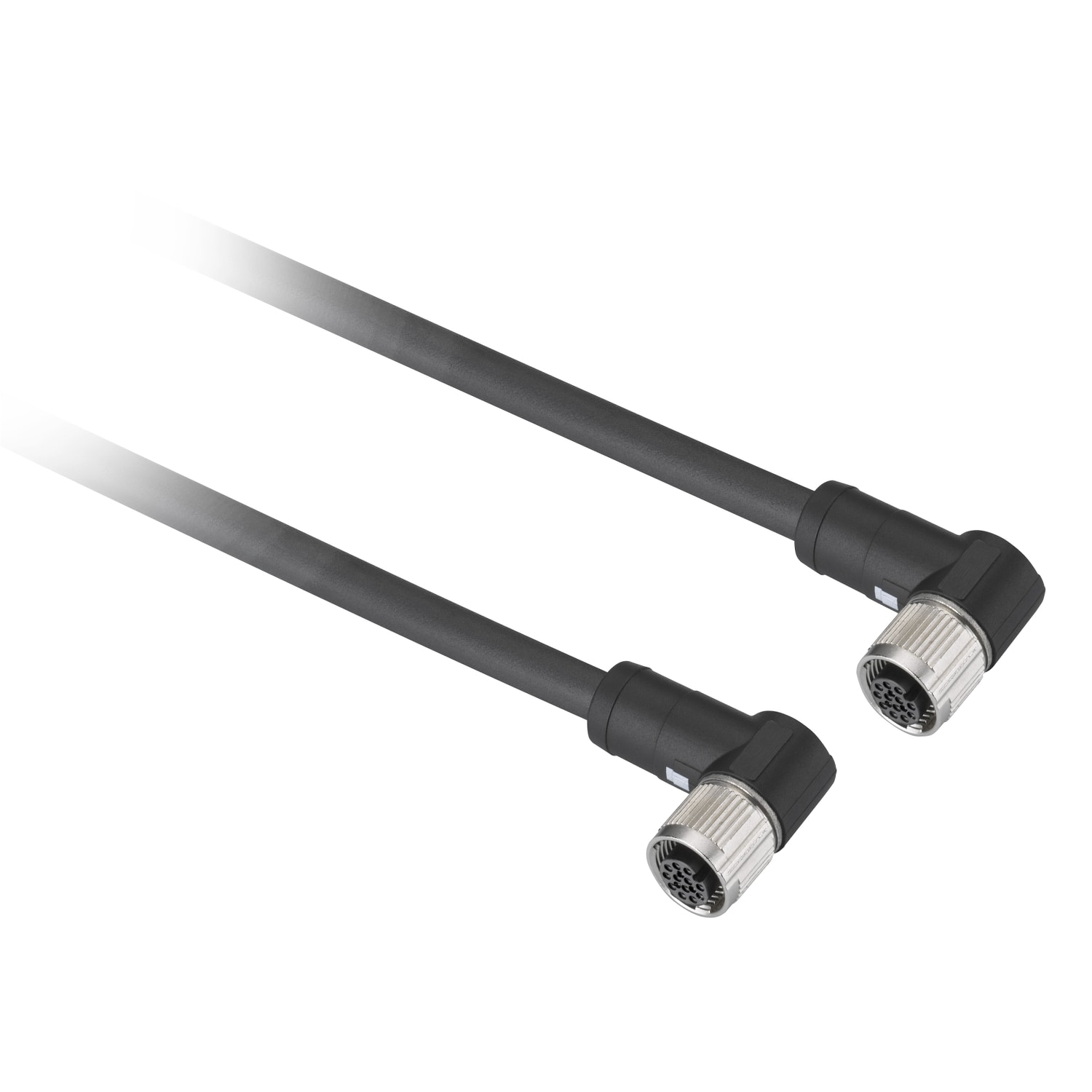 Telemecanique Sensors France - OsiSense XU - rallonge - 2xM12 femelle coudé 12 broches - 2m