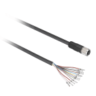 Telemecanique Sensors France - OsiSense XZ - connecteur pré-câblé - droit femelle - M12 - 12 broches - 5m