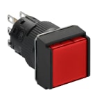 Schneider Electric - Harmony XB6 - bouton-pous. lum. - Ø16mm - à imp. affleurant - 1OF - 24V - rouge