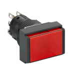 Schneider Electric - Harmony XB6 - bouton-pous. lum. - Ø16mm - à imp. affleurant - 1OF - 24V - rouge