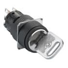 Schneider Electric - Harmony XB6 - bouton tournant - Ø16mm - à serrure - 2 positions - 1OF - noir