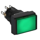 Schneider Electric - Harmony XB6 - bouton-pous. lum. - Ø16mm - à imp. affleurant - 2OF - 24V - vert