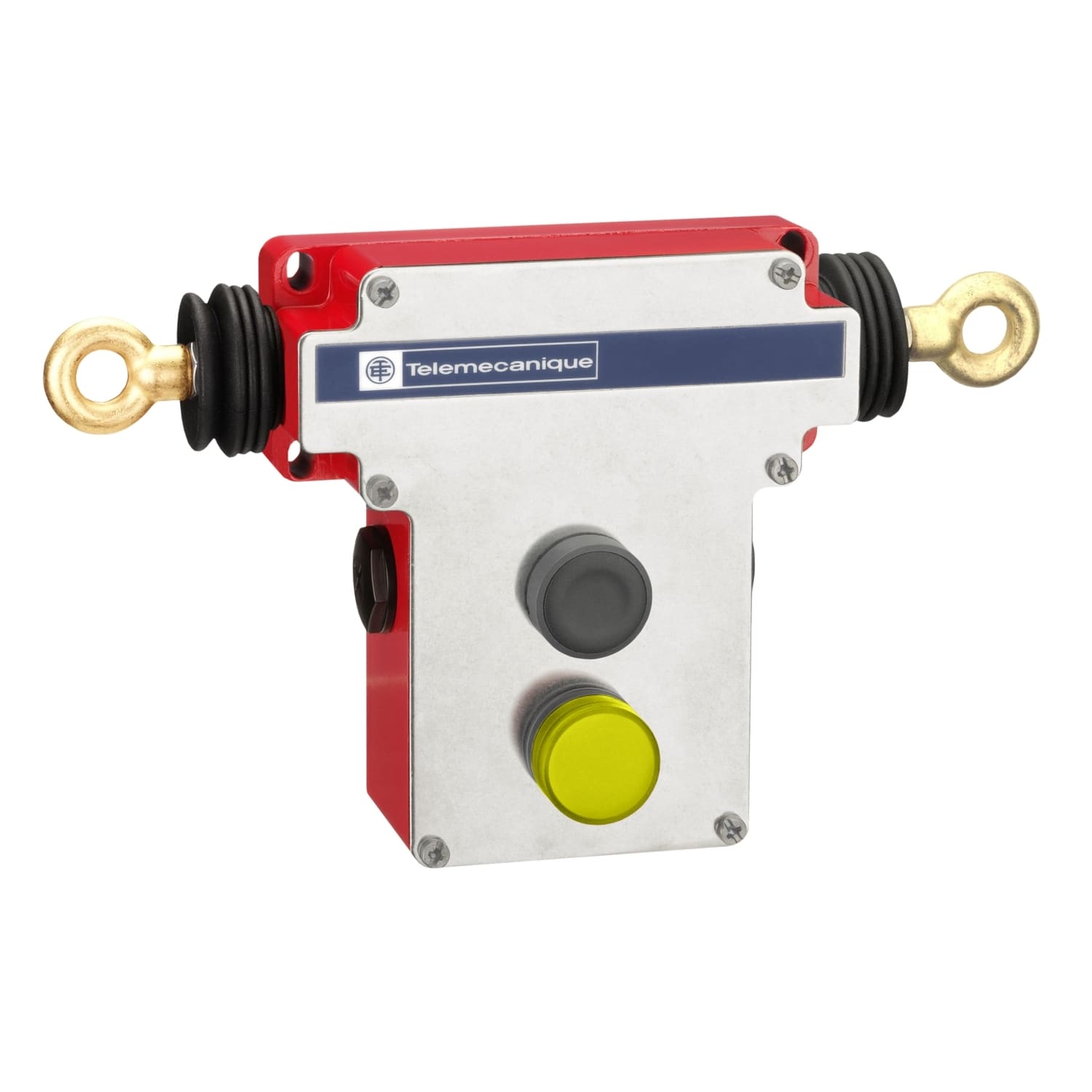 Telemecanique Sensors France - Preventa XY2 - ARU à câble 2x100 m - BP reset - voyant 230V jaune