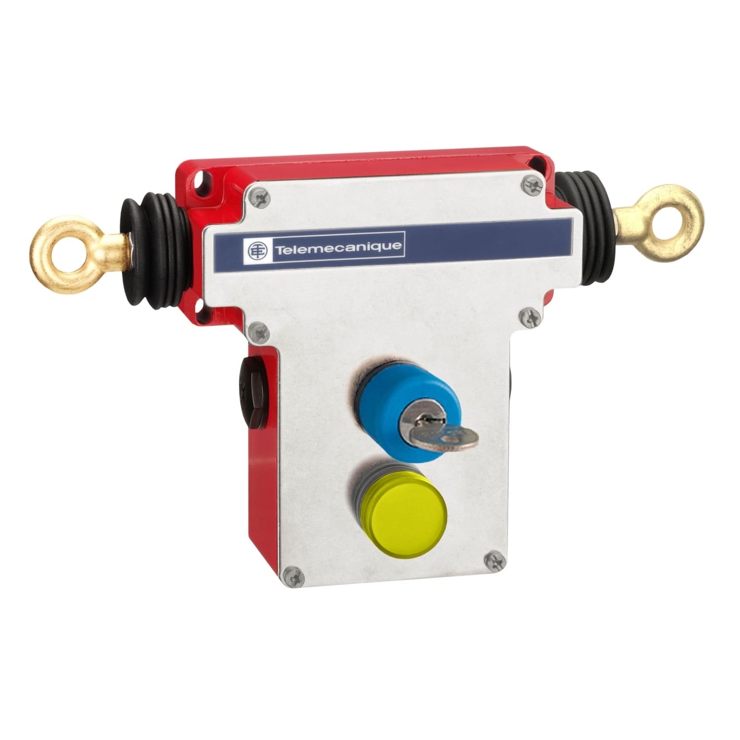 Telemecanique Sensors France - Preventa XY2 - ARU à câble 2x100 m - reset à clé - 230V - jaune