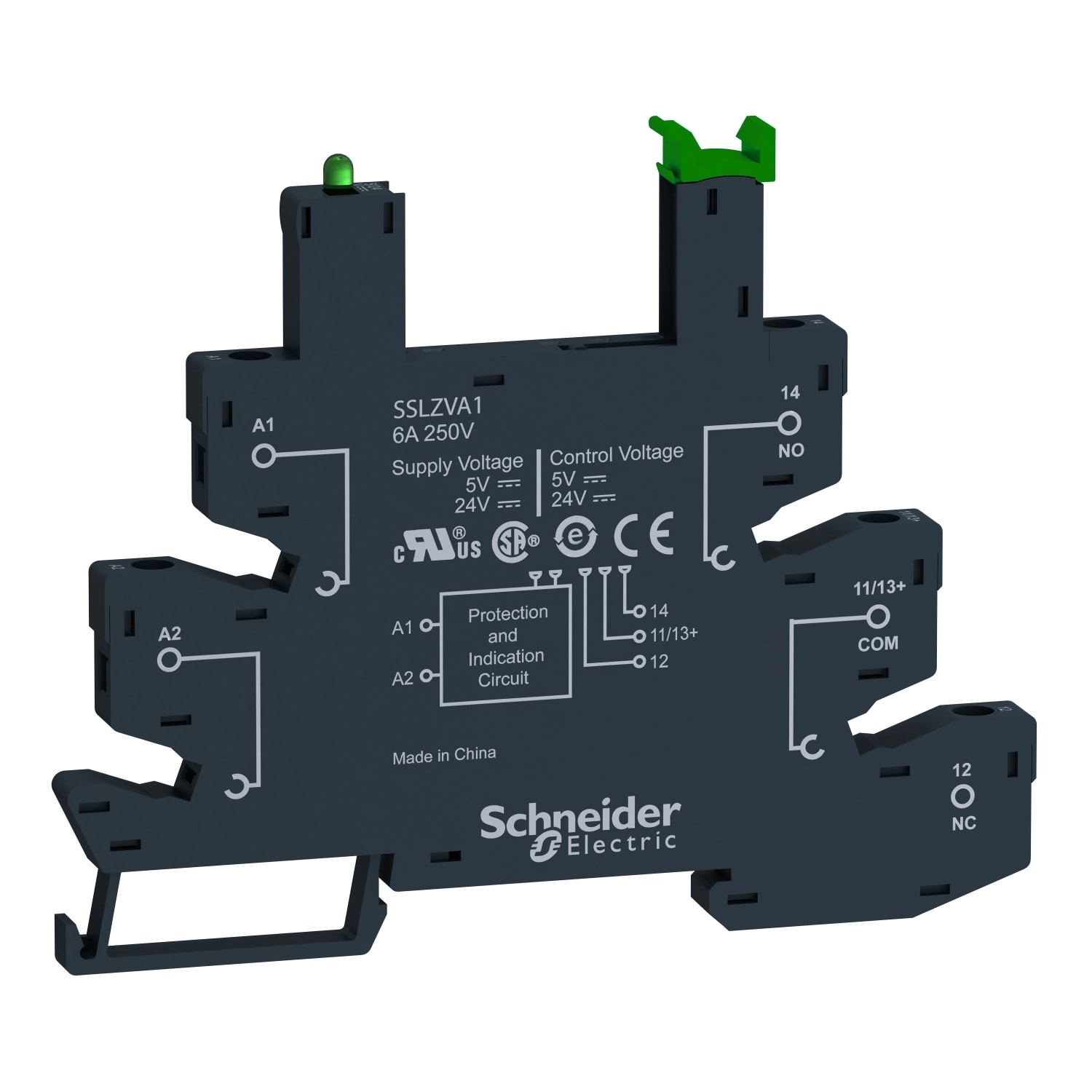 Schneider Electric - Harmony Control - embase SSL - 6A - 5 a 24V CC - bornier a vis - lot de 10