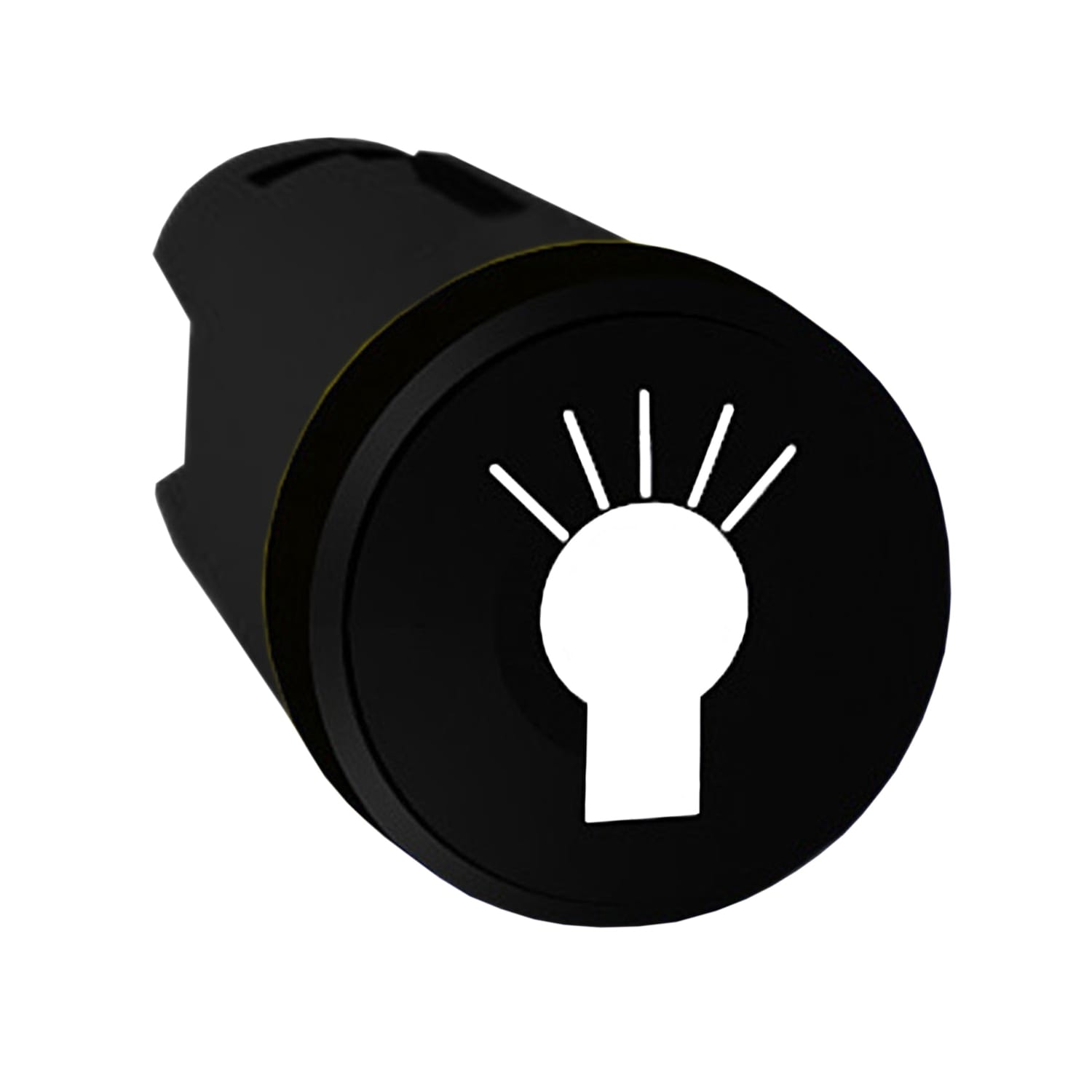 Schneider Electric - Harmony tête de bouton poussoir - Ø22 - noir - symbole Lumière