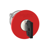 Schneider Electric - Harmony XB4 - tete bouton arret urgence - D40 - a cle 421E - rouge