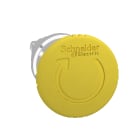 Schneider Electric - Harmony XB4 - tete bouton coup de poing - D40 - pousser tourner - jaune