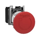 Schneider Electric - Harmony XB4 - bouton arret urgence - D40 - pousser tourn - rouge - 2O+1F - vis
