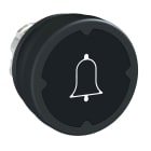 Schneider Electric - Harmony tête de BP Ø37 IP69K - Ø22 - noir - avec marquage sonnerie