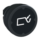 Schneider Electric - Harmony tête de BP Ø37 IP69K - Ø22 - noir - avec marquage