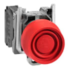 Schneider Electric - Harmony XB4 - bouton poussoir à impuls Atx - Ø22 - capuchon - rouge - 1O - vis