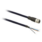 Telemecanique Sensors France - OsiSense XZ - Prolongateur pur blinde, femelle m12 dro