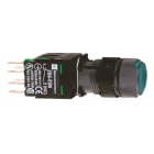 Schneider Electric - Harmony XB6 - bouton-pous. lum. complet - tête ronde - vert - Ø16 - 24V - 1F