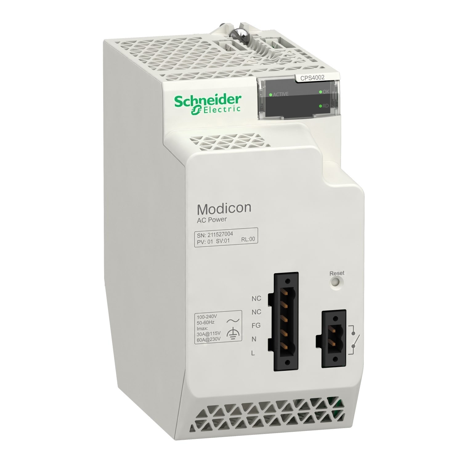 Schneider Electric - Modicon X80 - power supply module X80 - 100..240Vca - pour temperature extreme