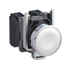 Schneider Electric - Harmony XB4 - bouton poussoir à impulsion - Ø22 - blanc - 1F - vis étrier