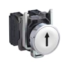 Schneider Electric - Harmony XB4 - bouton poussoir impulsion - D22 - marque - blanc - 1F - vis etrie
