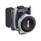 Schneider Electric - Harmony XB4 - bouton poussoir à impulsion - Ø22 - marqué - noir - 1F - vis