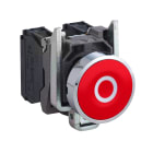 Schneider Electric - Harmony XB4 - bouton poussoir impulsion - Ø22 - marqué - rouge - 1O - vis étrier