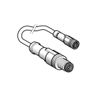 Telemecanique Sensors France - OsiSense XZ - rallonge - mâle M12 3broches droit - fem. M8 3broches droit - 1m