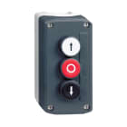Schneider Electric - Harmony boite - 3 boutons poussoirs D22 - blanc -rouge -noir