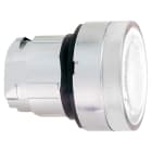 Schneider Electric - Harmony XB4 - tête bouton poussoir lumineux DEL - Ø22 - strié - blanc