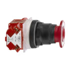 Schneider Electric - Harmony 9001SK - arrêt d'urgence - Ø30 - rouge - coup-de-poing Ø41 - 2 positions