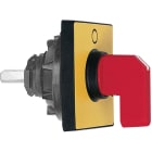 Schneider Electric - Harmony - tête de manoeuvre - 45x45mm - jaune - crosse rouge - O-I