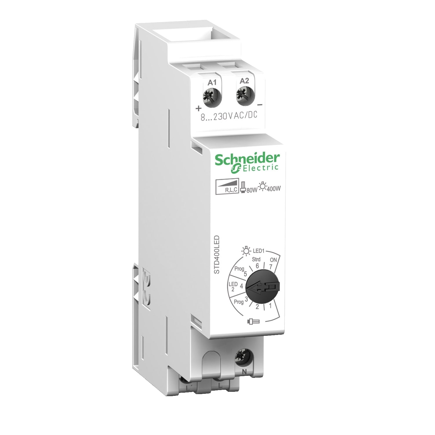 Schneider Electric - Acti9 - variateur DIN universel 400W - standard STD400LED - commande eclairage