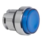 Schneider Electric - Harmony XB4 - tête bouton poussoir lumineux DEL - Ø22 - dépassant - bleu
