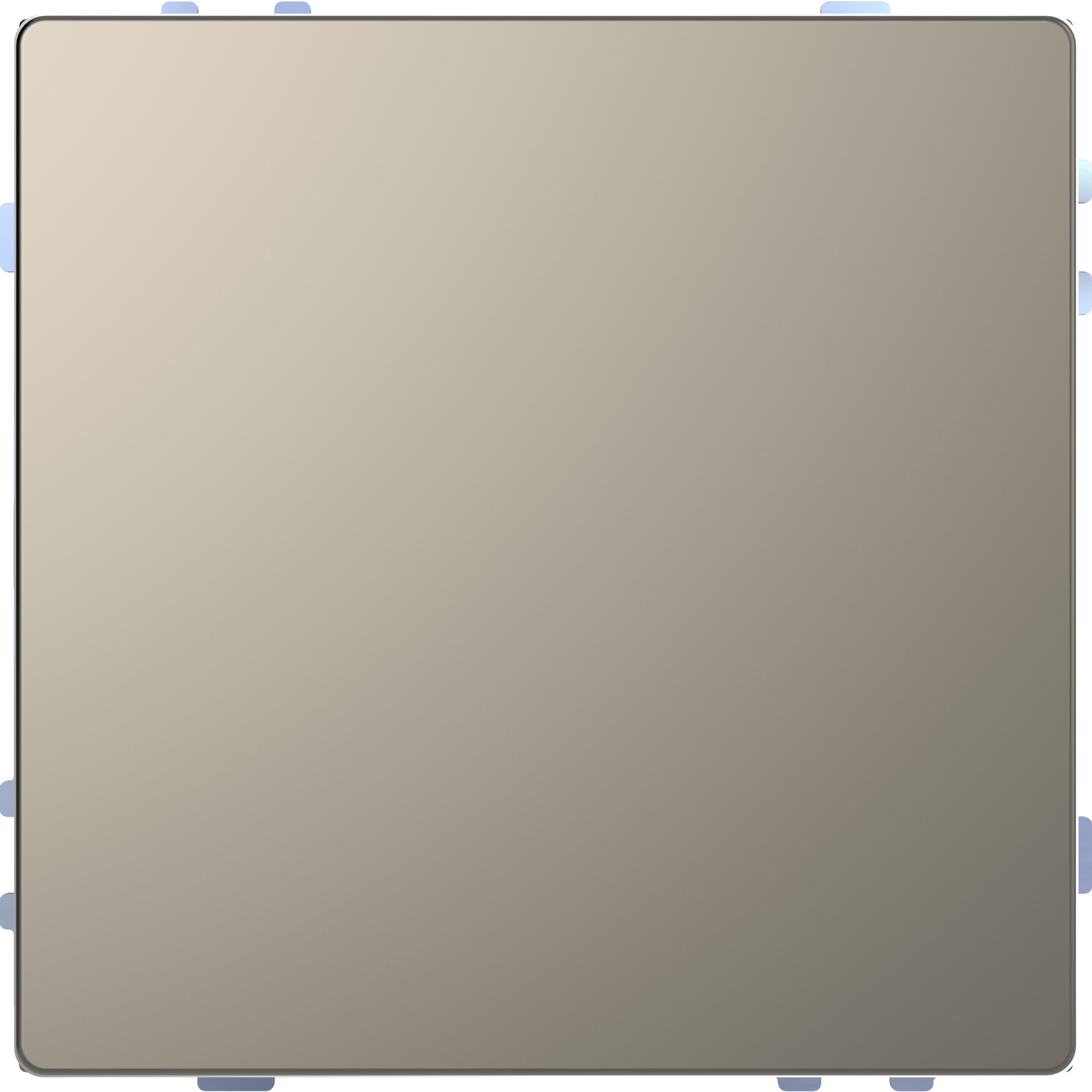 Schneider Electric - SpaceLogic KNX - D-Life - Bouton poussoir Pro T - Nickel Métal