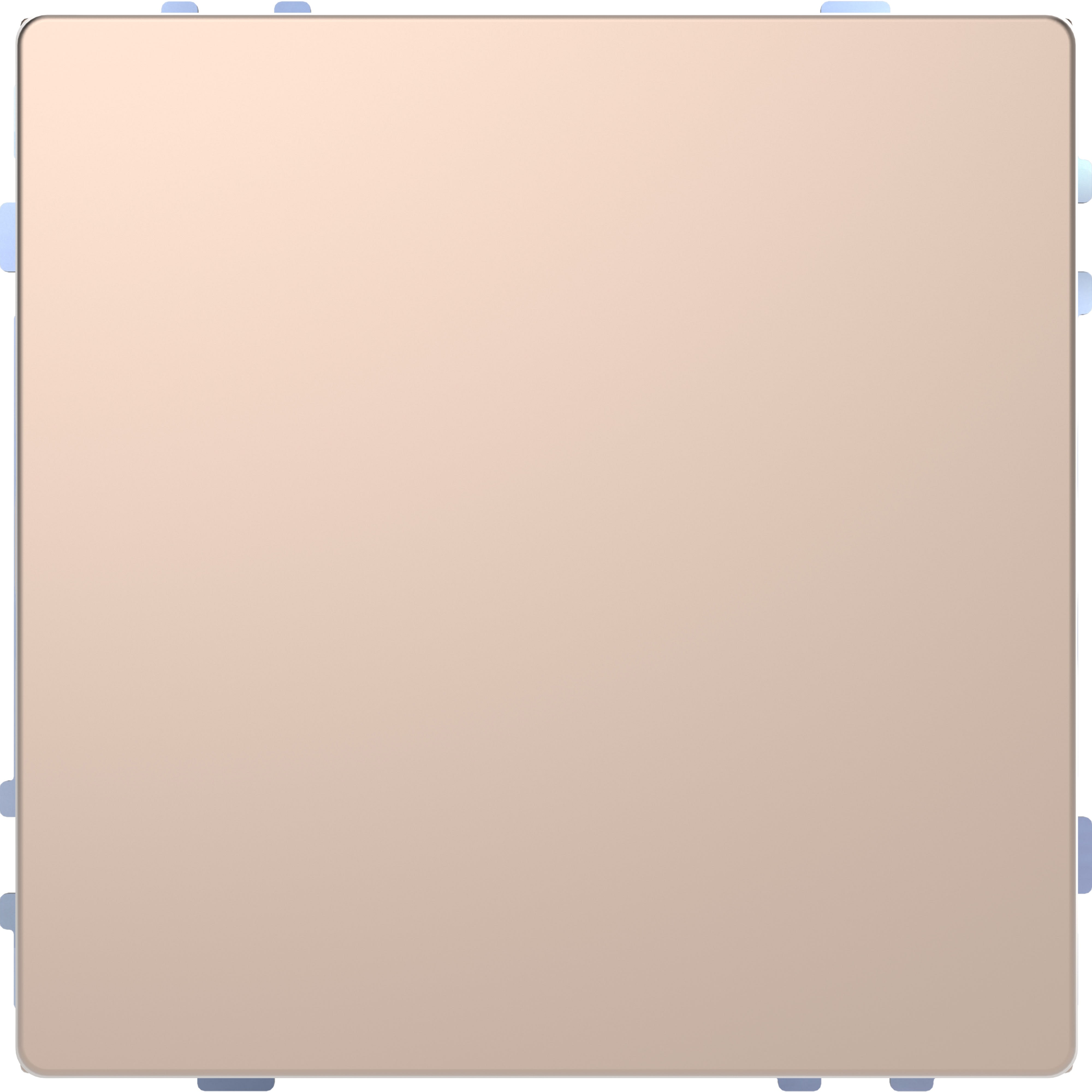 Schneider Electric - SpaceLogic KNX - D-Life - Bouton poussoir Pro T - Champagne Métal