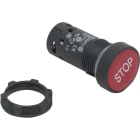 Schneider Electric - Harmony bouton-poussoir affleurant - Ø22 - rouge - 1O - blanc STOP