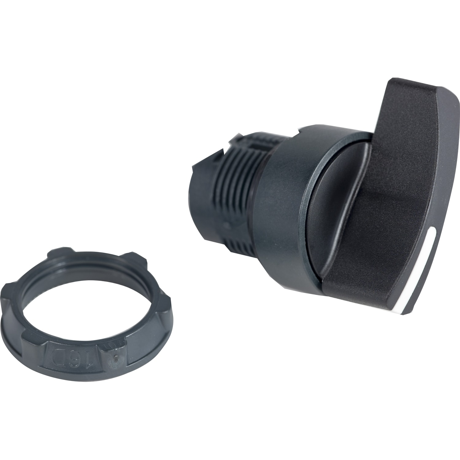 Bouton Tournant Harmony XB5 Schneider - Noir, Ø22mm, 2 Positions Fixes, Étanche IP66