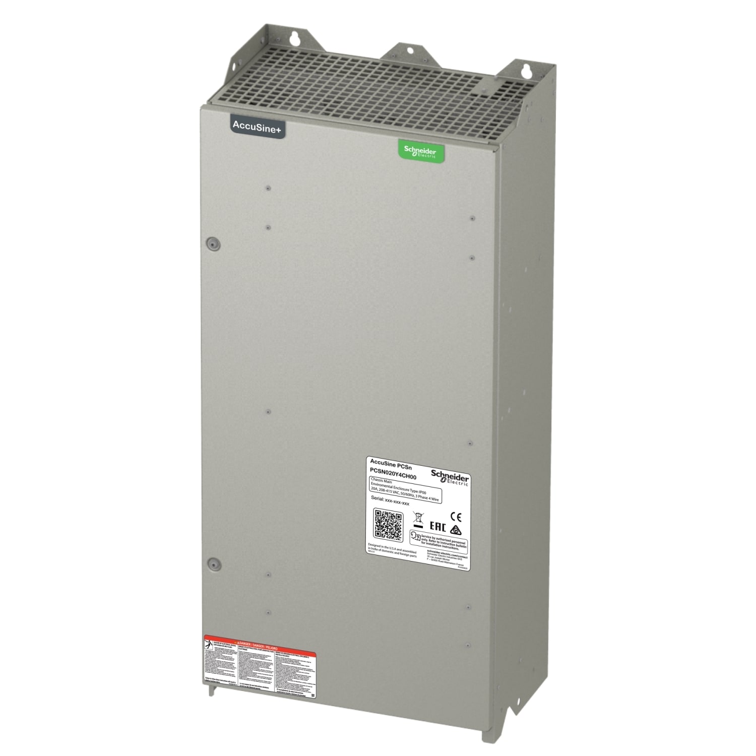 Schneider Electric - AccuSine PCSN 20A 380-415V Ph+N IP00