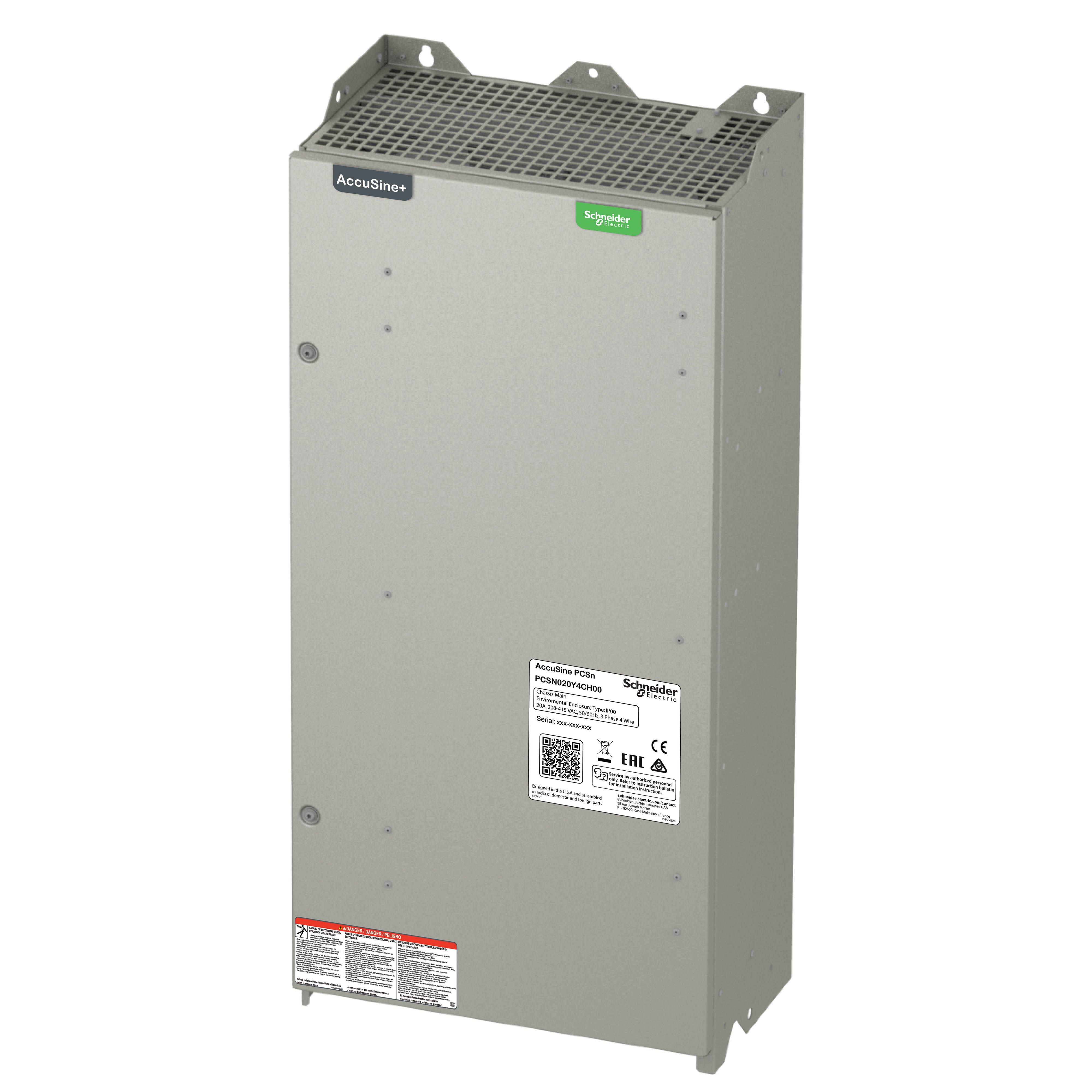 Schneider Electric - AccuSine PCSN 50A 380-415V Ph+N IP00