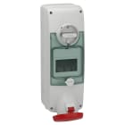 Schneider Electric - Mureva - socle de prise à vis - saillie - 63A 3P+N+T - 380-415V IP65 - rail DIN