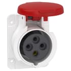Schneider Electric - Mureva - socle de prise droite -16A - 3P+T - 380-415 V CA- IP44 - à vis