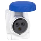 Schneider Electric - Mureva - socle de prise industrielle coudée 16 A - 2P+T - 200-250 V CA - IP67