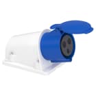 Schneider Electric - Mureva - socle de prise incliné -32 A - 2P+T - 200-250 V CA - en saillie- IP44