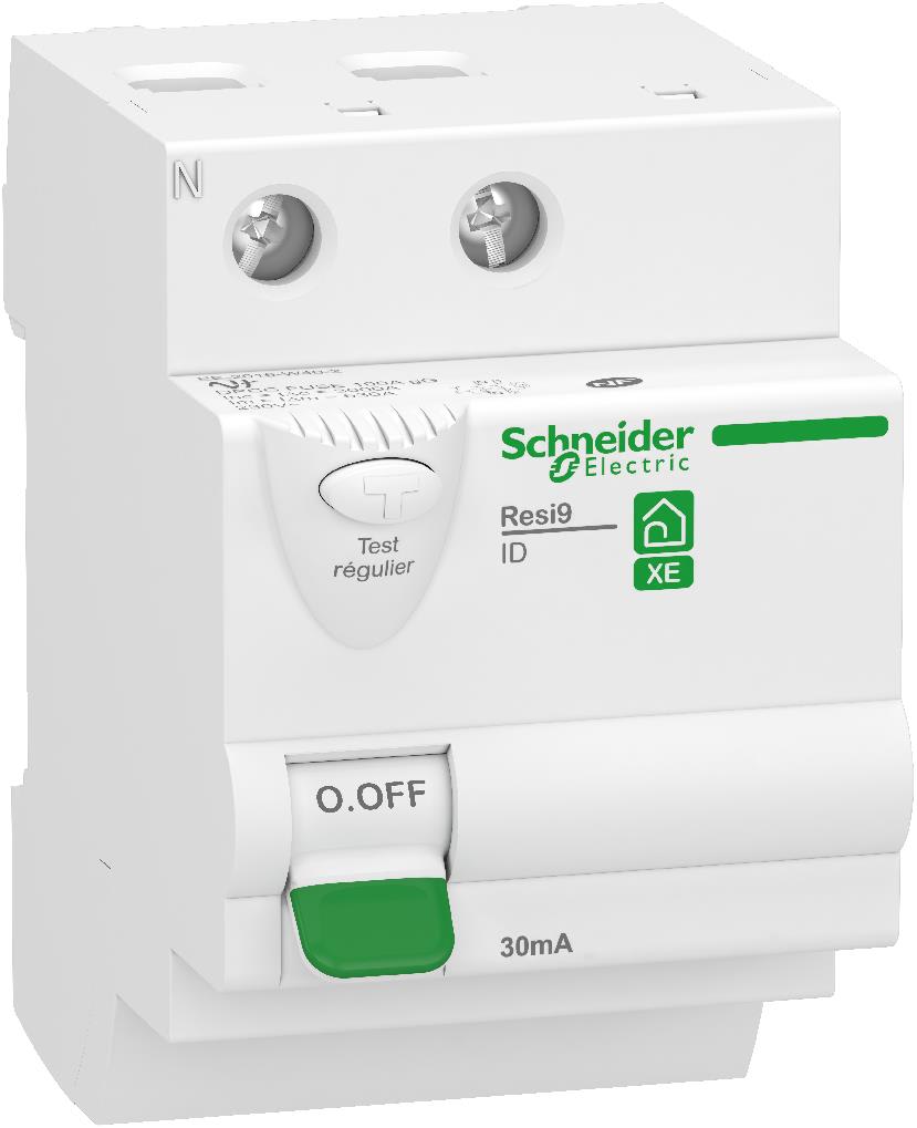 Schneider Electric - Resi9 XE - interrupteur différentiel - 2P - 63A - 30mA - Typ