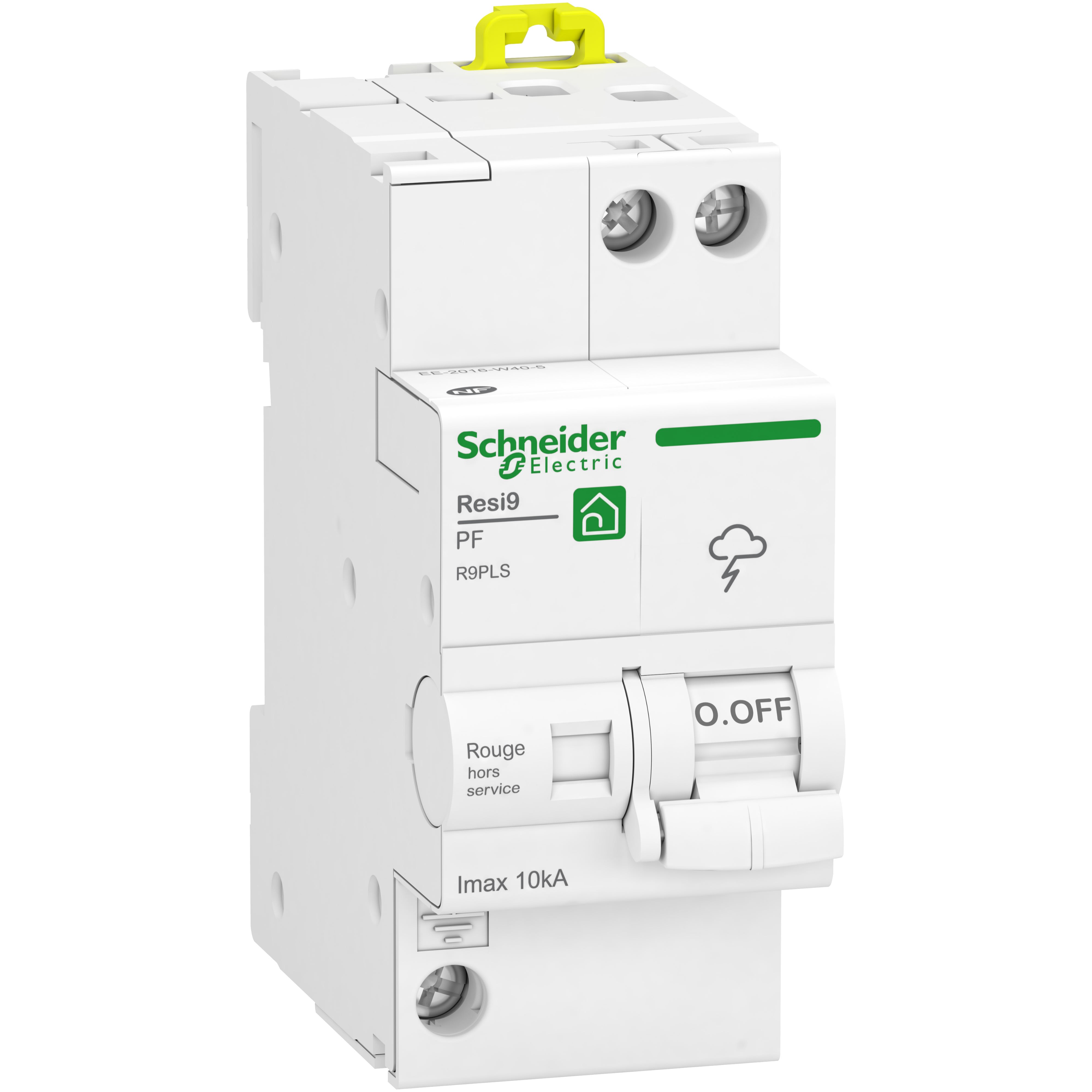 Schneider Electric - Resi9 - parafoudre combi - 10kA - 1P+N sans accessoires