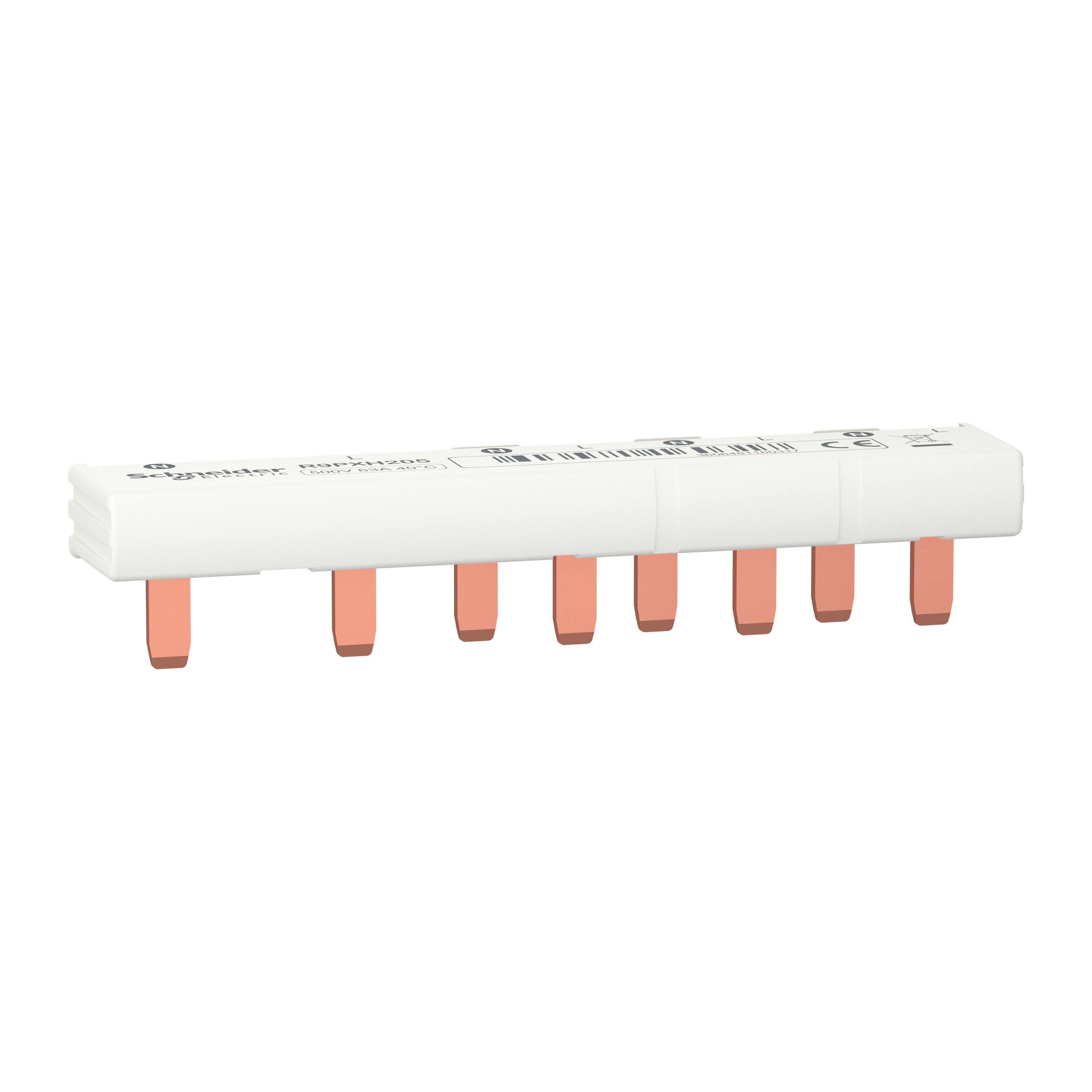 Schneider Electric - Resi9 - peigne monobloc - 1P+N - 63A - 5 modules